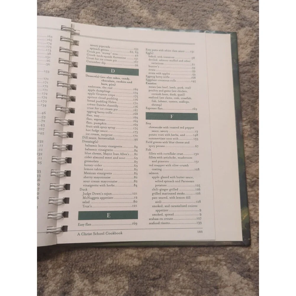 Thyme And Tradition A Christ School Cookbook Arden, NC‎ 2001 Spiral Hardcover